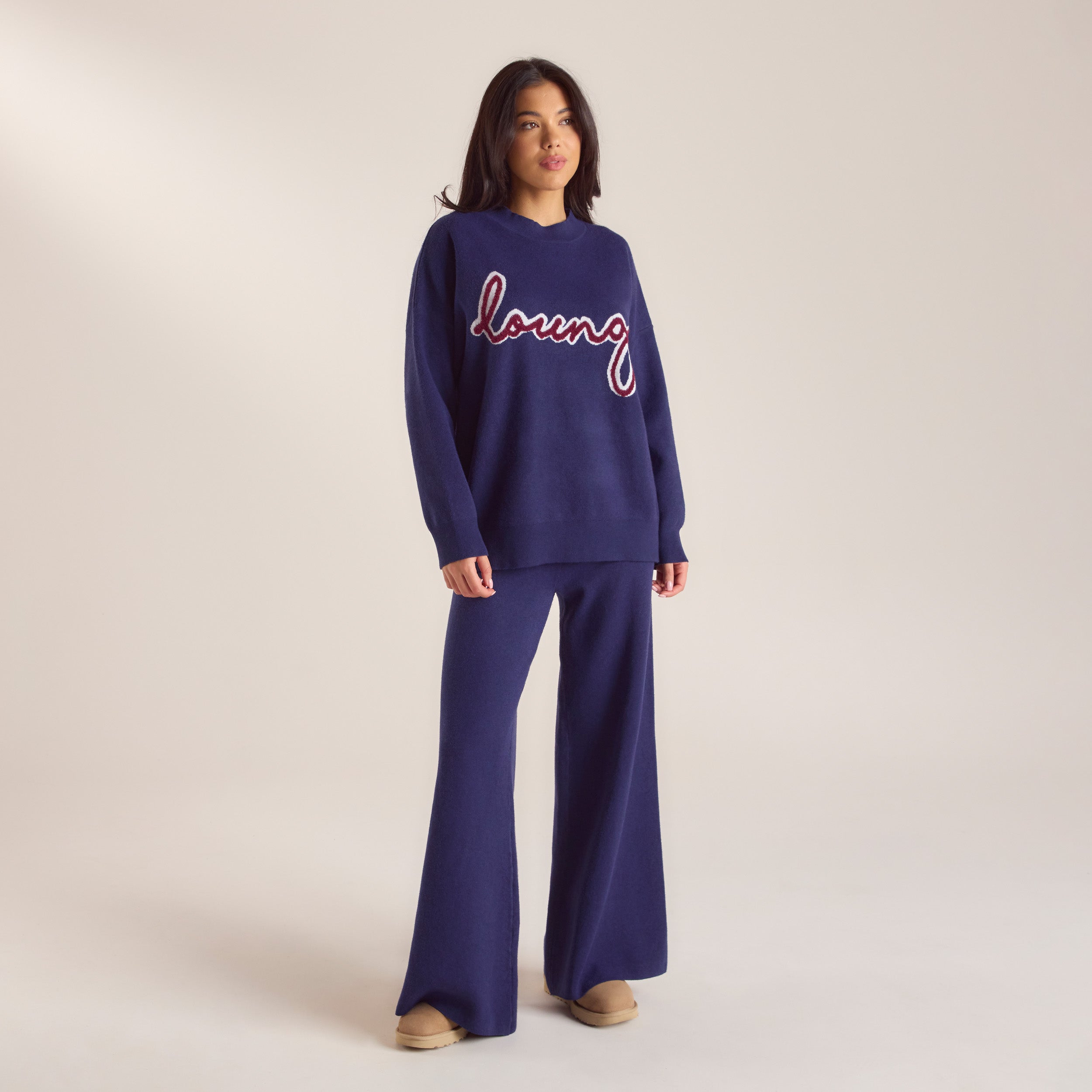Logo Knitted Pants | Logo Knitted Pants - Navy