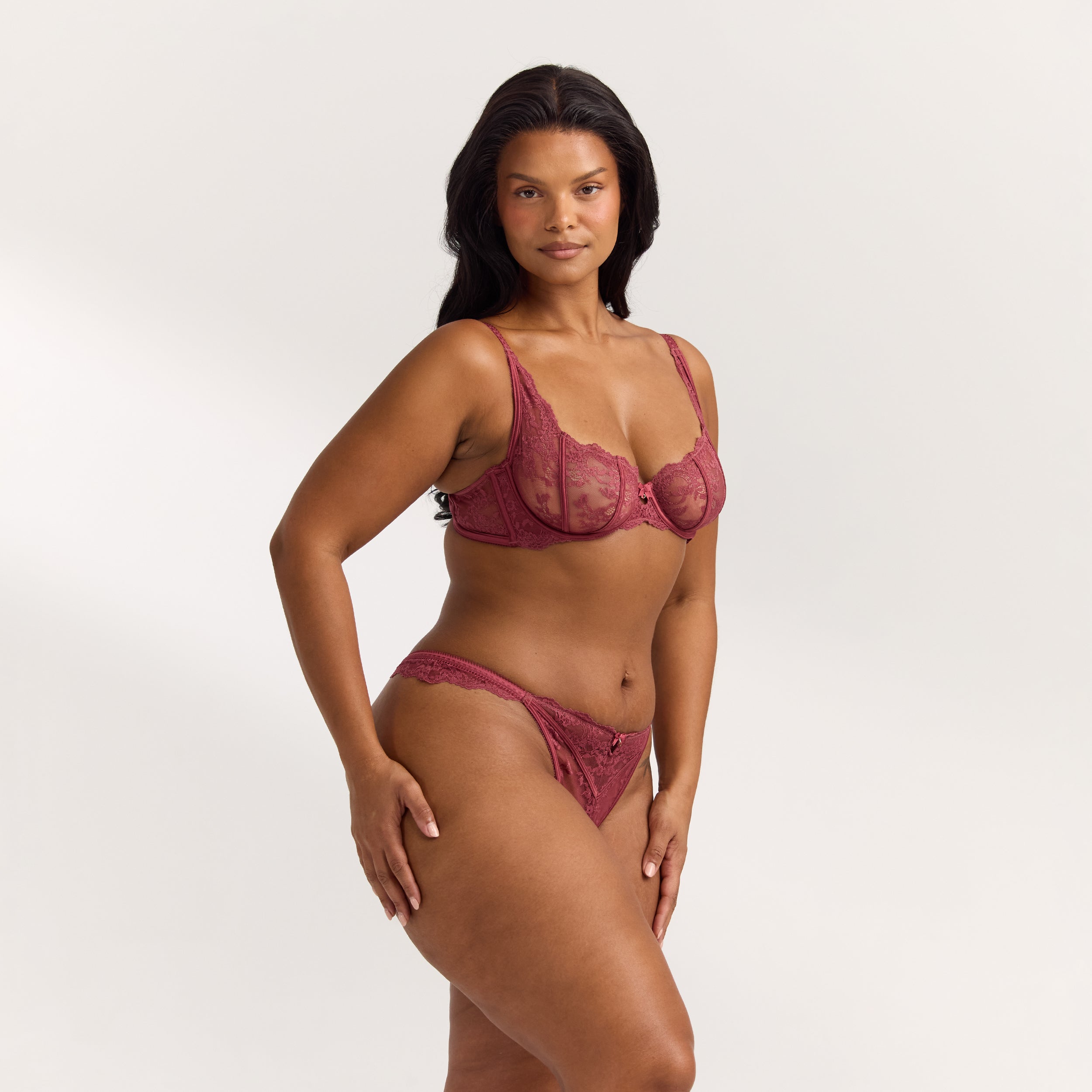 Enchant Plunge Bra | Enchant Plunge Bra - Rhubarb