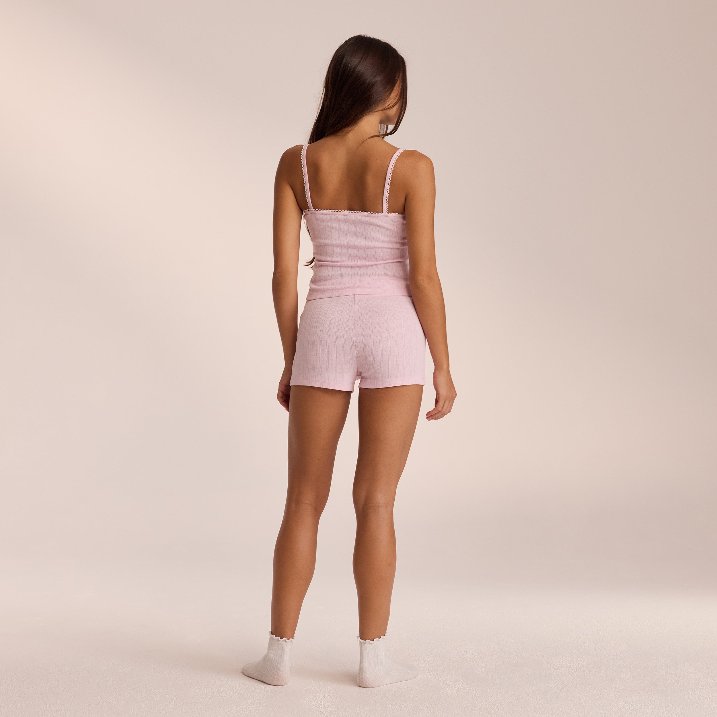 Pointelle Pajama Shorts  | Ava, XS