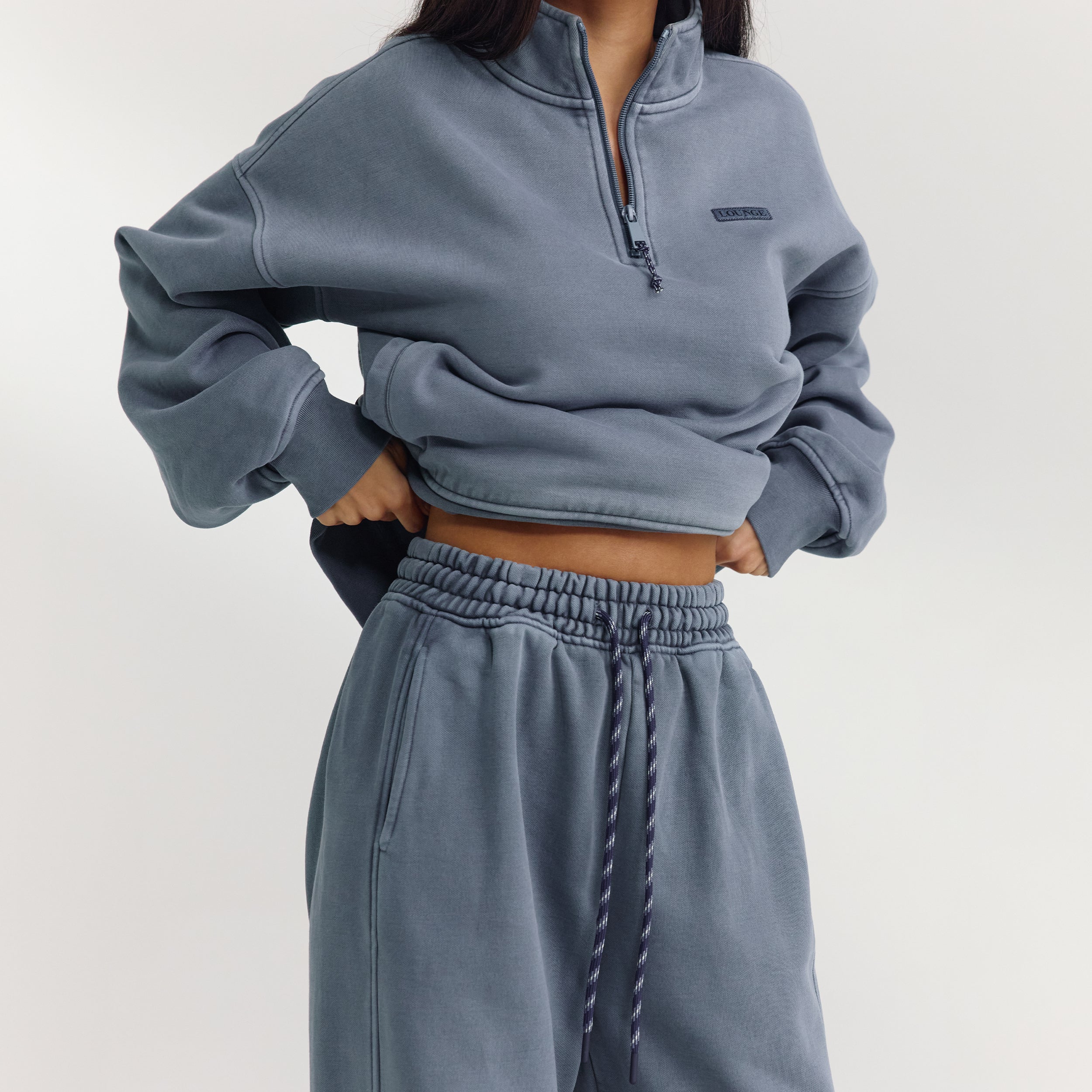 Straight-Leg Sweatpants | Straight-Leg Sweatpants - Washed Blue
