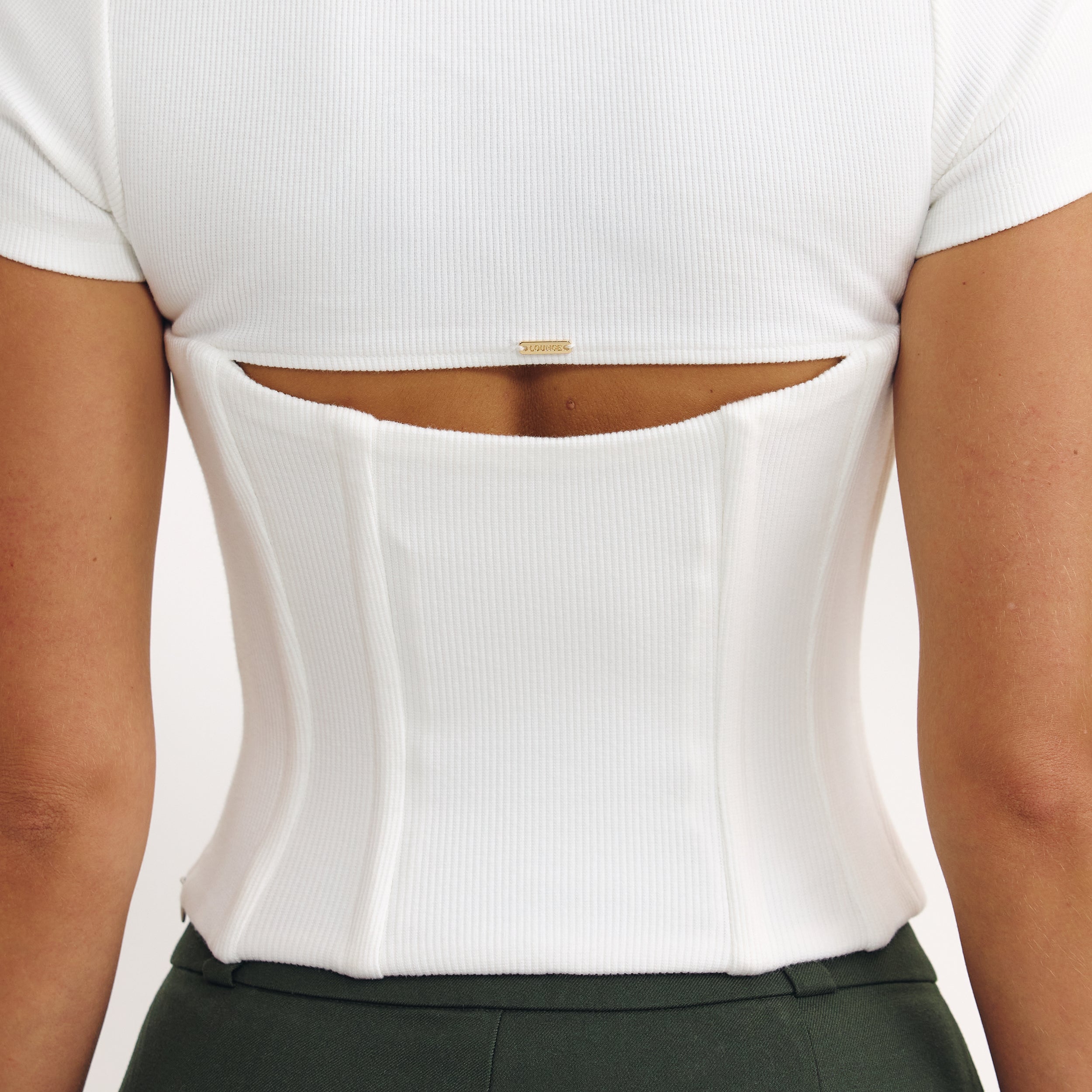 Corset T-Shirt | Corset T-Shirt - Off White