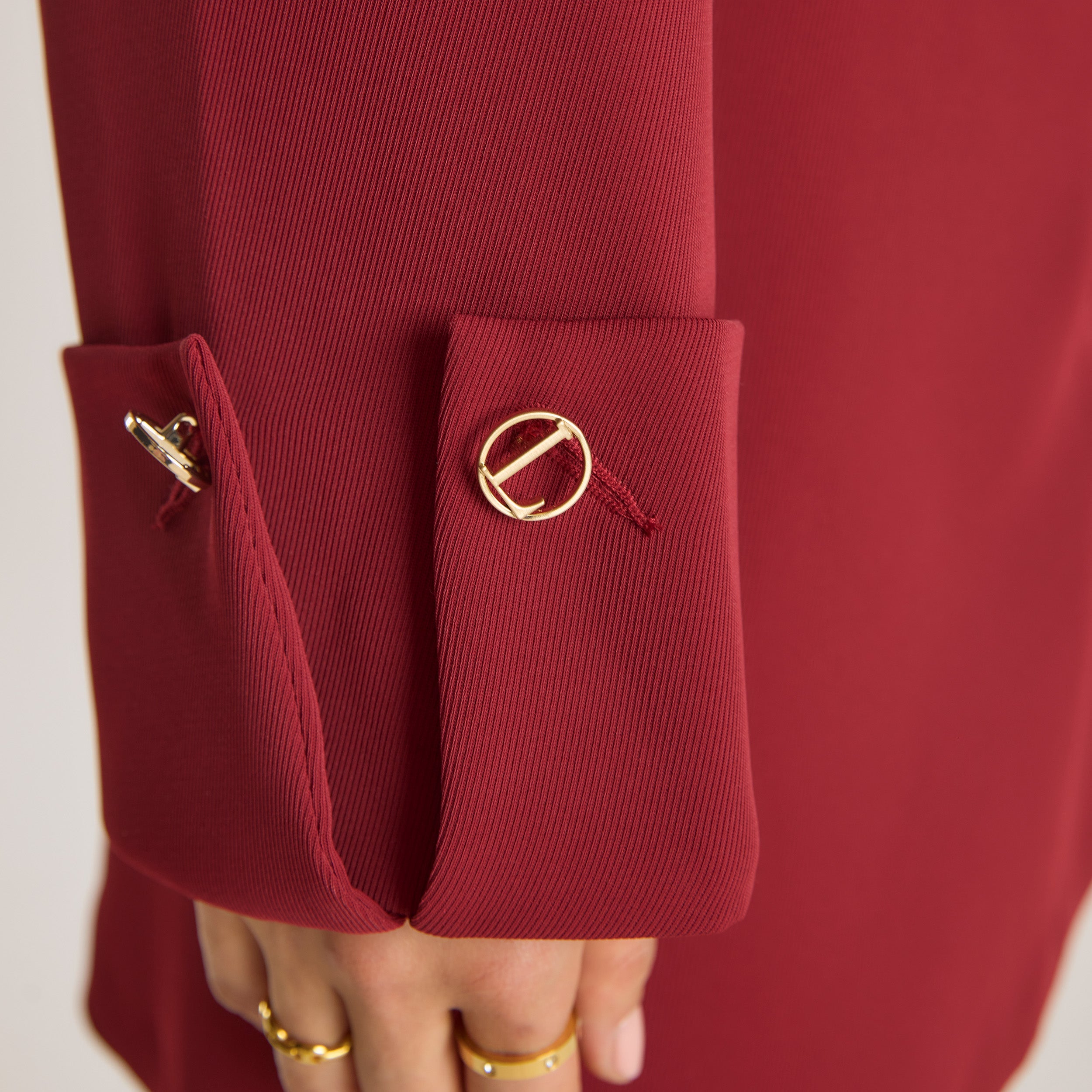 Structured Jacket  | Structured Jacket - Wine