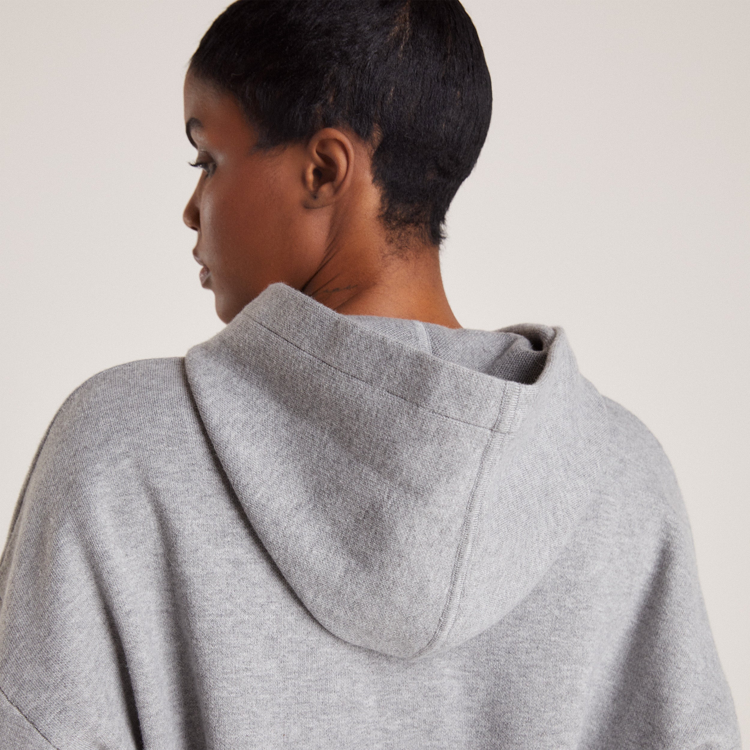 Knitted Lounge Hoodie | Knitted Lounge Hoodie - Grey Marl