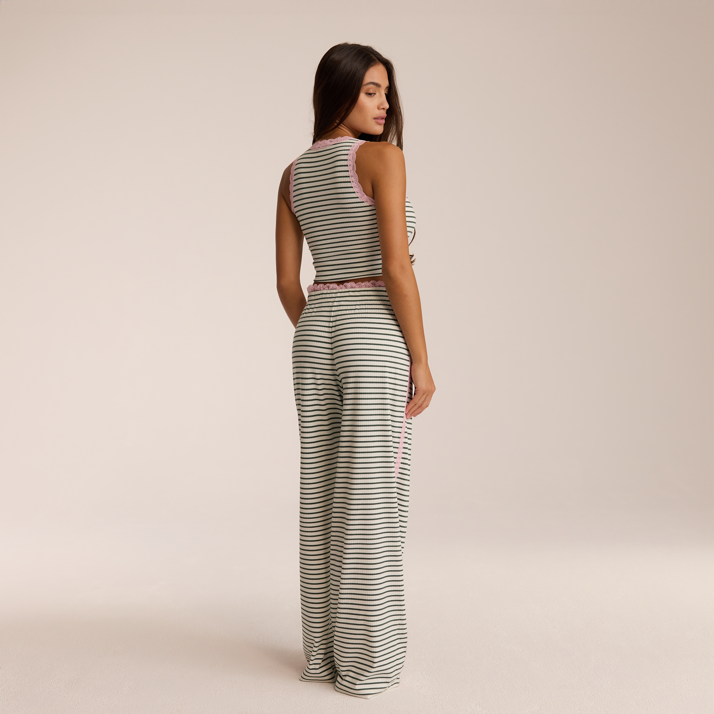 Lace Vest Pajama Top  | Ava, XS