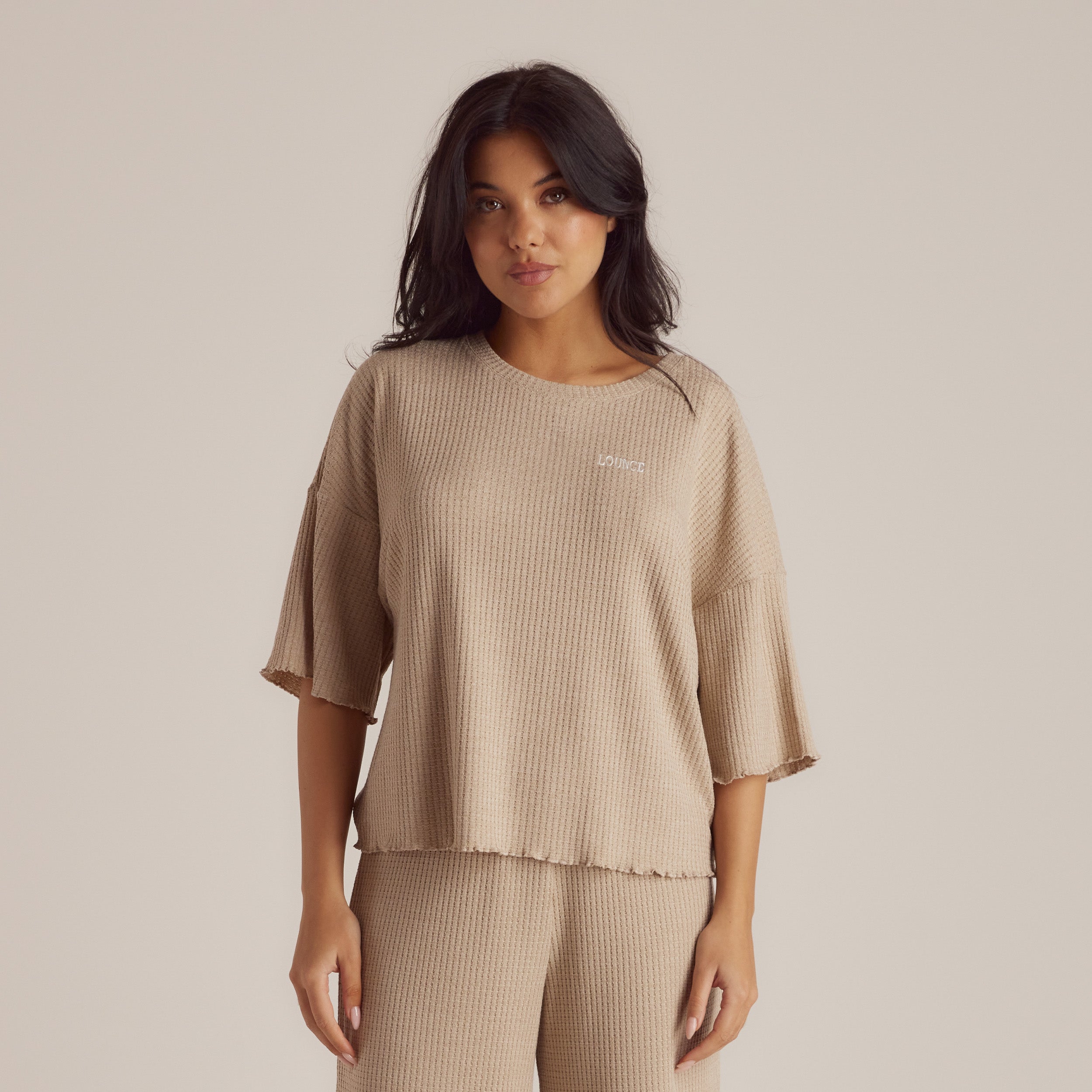 Soft Waffle Pajama Top | Imaani, S