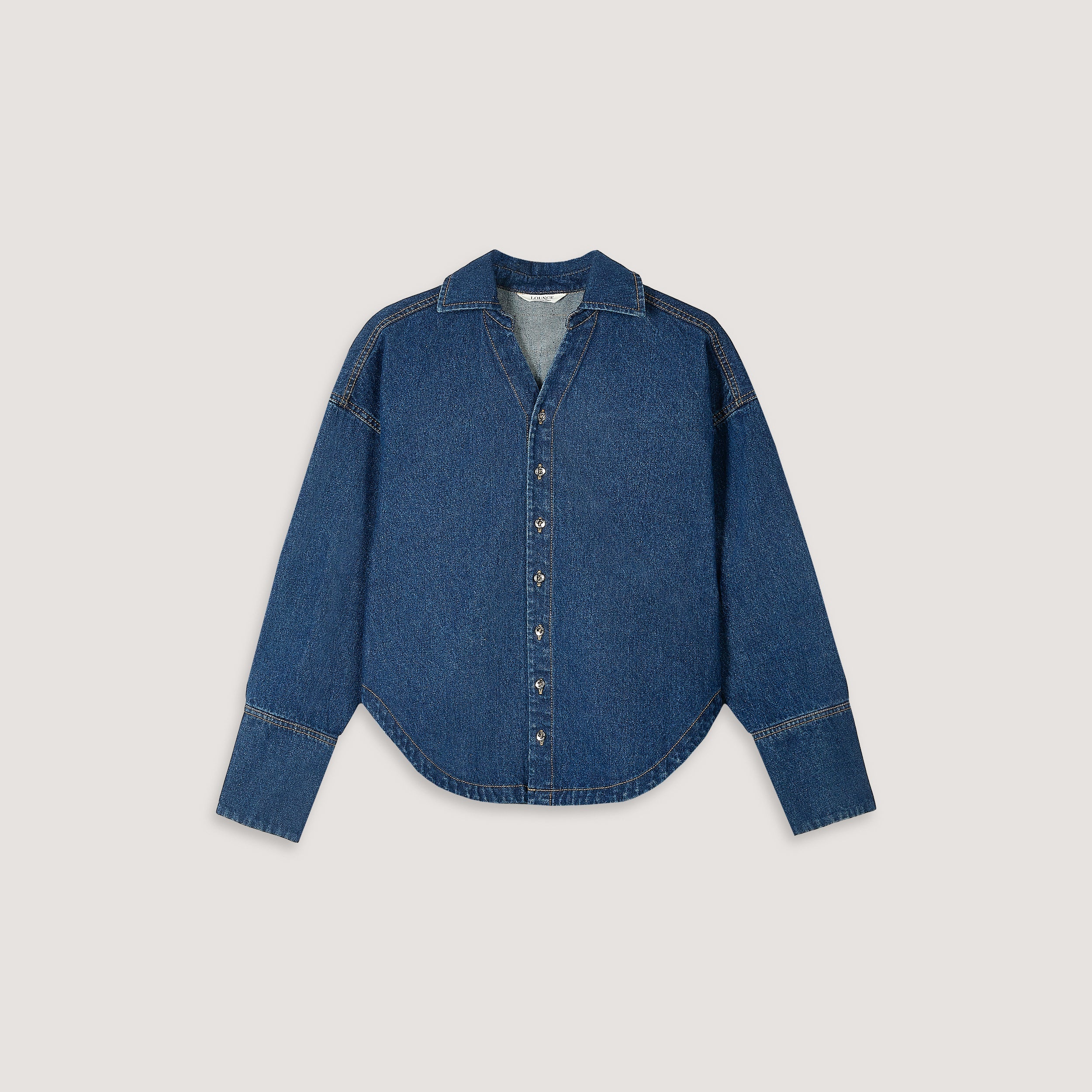 Oversized Denim Shirt | Oversized Denim Shirt - Blue