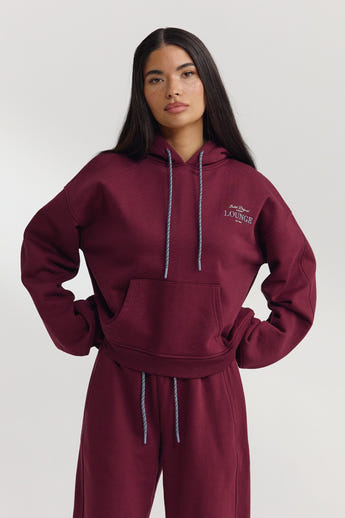 Oversized Hoodie - Cherry Lacquer