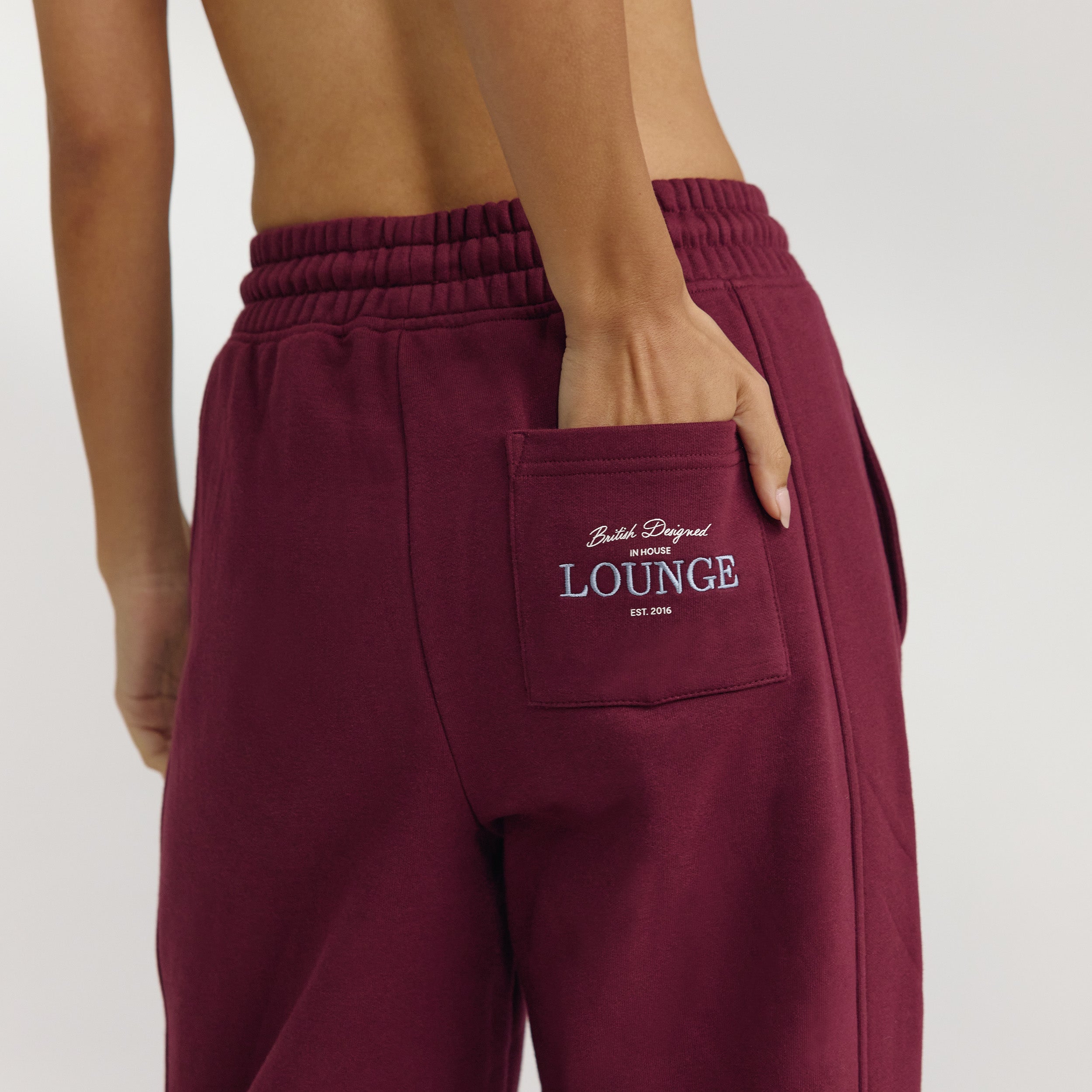 Straight-Leg Sweatpants | Straight-Leg Sweatpants - Cherry Lacquer