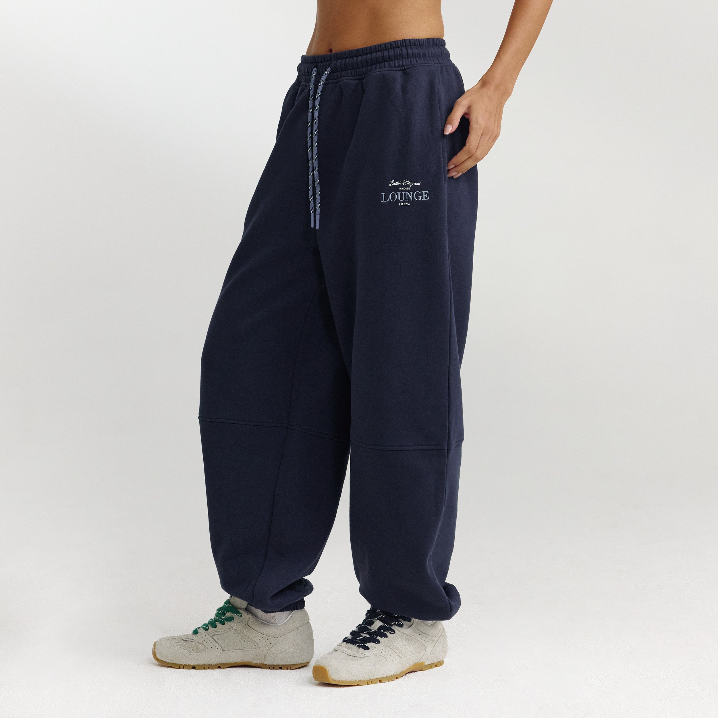 Barrel Leg Sweatpants | Barrel Leg Sweatpants - Dark Blue