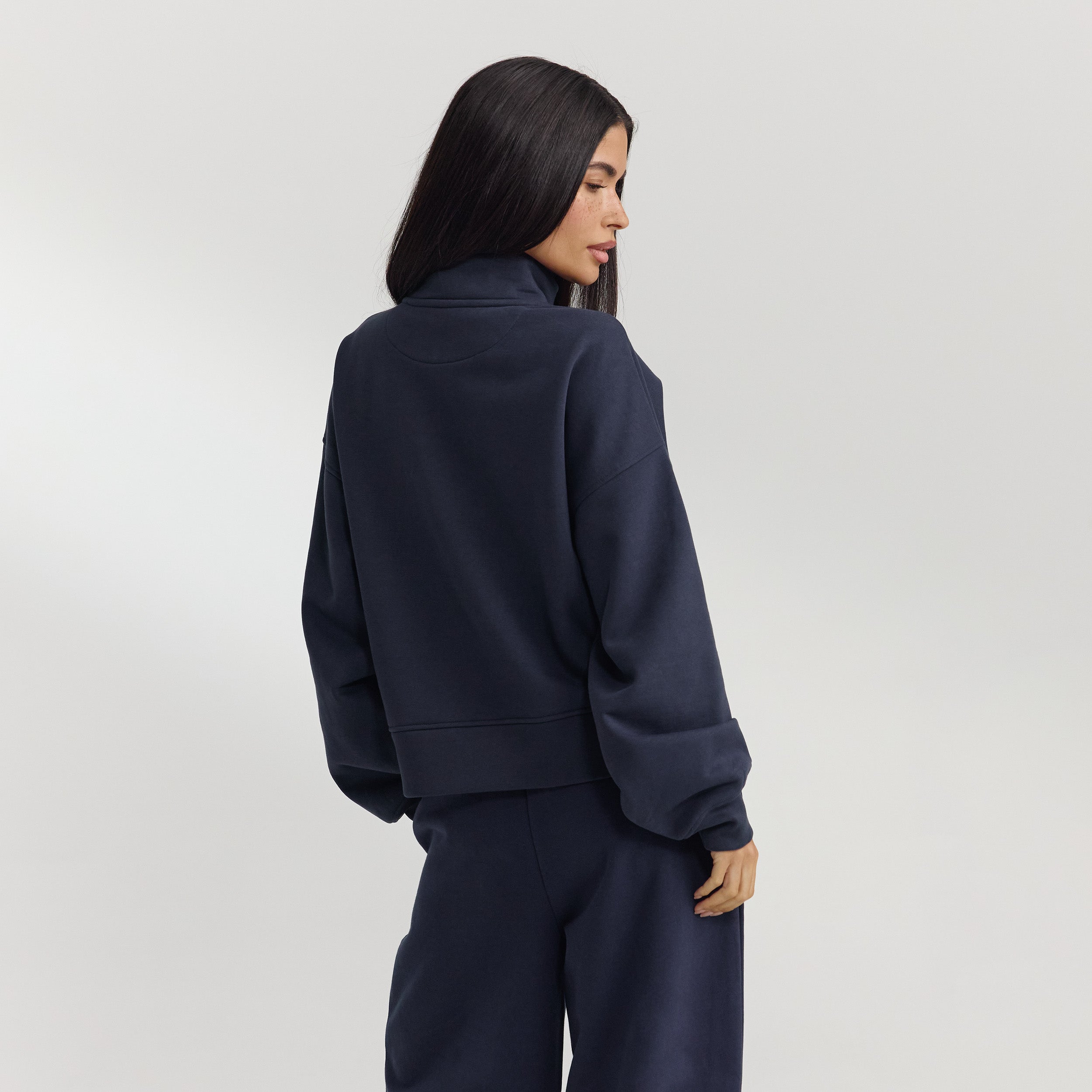 Quarter-Zip Sweater | Quarter-Zip Sweater - Dark Blue