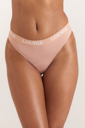 Bamboo Nurture Thong - Honey